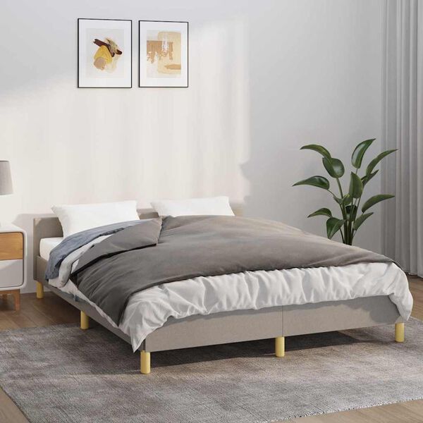 vidaXL Couverture lest&eacute;e avec housse Gris 150x200 cm 7 kg Tissu