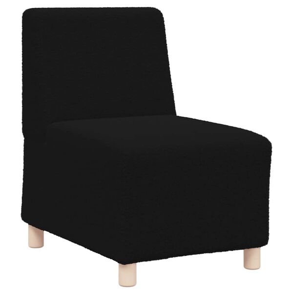 vidaXL Unit&eacute; de Sofa Modulaire Sans Accoudoirs 3 pcs Noir