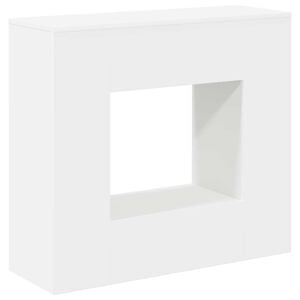 vidaXL Console Table Blanc 82 x 29 x 74 cm Bois d'ing&eacute;nierie