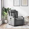 vidaXL Fauteuil de massage inclinable gris foncé tissu