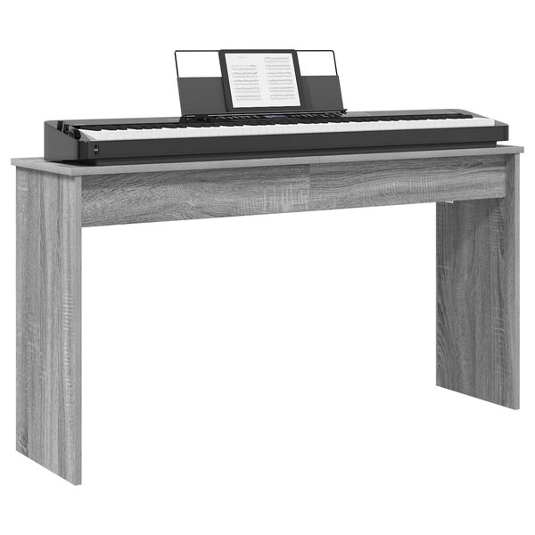 vidaXL Stand de clavier Gris Sonoma 120 x 32 x 64 cm Bois d'ing&eacute;nierie