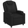 vidaXL Fauteuil inclinable Noir 75 x 95 x 106 cm Tissu