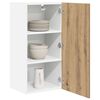 vidaXL Armoire suspendue Ch&ecirc;ne Artisan et Blanc 40 x 31 x 80 cm