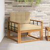 vidaXL Sofa de milieu ext&eacute;rieur Bois d'Acacia Massif Naturel