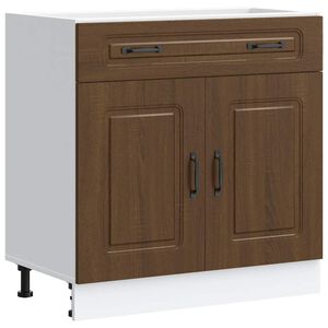 vidaXL Armoire de cuisine Kalmar ch&ecirc;ne marron bois d'ing&eacute;nierie