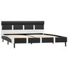 vidaXL Cadre de lit avec LED Gris Similicuir 120 x 200 cm