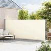 vidaXL Auvent lat&eacute;ral r&eacute;tractable de patio 180x600 cm Cr&egrave;me