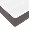 vidaXL Cadre de lit avec matelas avec matelas 2 pcs Gris PVC