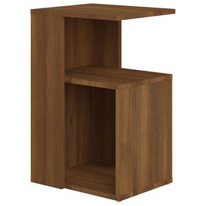 vidaXL Table d'appoint Ch&ecirc;ne marron 36x30x56 cm Bois d'ing&eacute;nierie