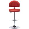vidaXL Tabourets de bar lot de 2 rouge bordeaux similicuir