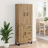 vidaXL Haut Armoire 2 pcs Ch&ecirc;ne artisanal 69,5 x 34 x 180 cm