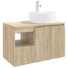 vidaXL Ensemble de mobilier de salle de bain 2 pc Ch&ecirc;ne Sonoma