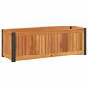 vidaXL Jardini&egrave;re 80x30x27,5 cm bois massif d'acacia et acier