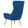 vidaXL Chaise de relaxation Bleu Velours
