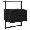 vidaXL Cabinet de chevet Ch&ecirc;ne noir 35 x 30 x 51 cm Bois d'ing&eacute;nierie