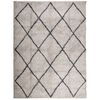 vidaXL Tapis shaggy &agrave; poils longs moderne beige anthracite 300x400 cm
