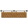 vidaXL T&ecirc;te de lit suspendue Marron 170 x 55 x 7 cm Velours