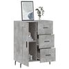 vidaXL Buffet gris b&eacute;ton 69,5x34x90 cm bois d'ing&eacute;nierie