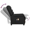 vidaXL Fauteuil électrique de massage Noir Similicuir