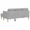 vidaXL Ensemble de Canap&eacute;s avec coussin 2 pcs Gris nuage Polyester