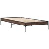 vidaXL Cadre de lit sans matelas ch&ecirc;ne marron 90x200 cm
