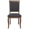 vidaXL Chaises à manger coussins 2 pcs marron bois massif caoutchouc