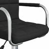 vidaXL Chaise pivotante de bureau Noir Tissu