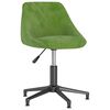 vidaXL Chaises pivotantes &agrave; manger lot de 4 vert clair velours