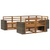 vidaXL Ensemble de canap&eacute; d'angle 7 pcs Naturel