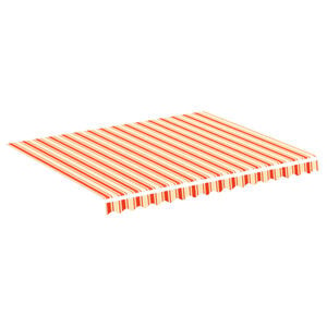 vidaXL Tissu de remplacement pour auvent jaune et orange 300x250 cm polyester