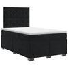 vidaXL Lit boxspring avec matelas Noir 120 x 190 cm Velours