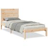 vidaXL Cadre de lit extra long sans matelas 100x210 cm bois massif