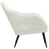 vidaXL Fauteuil Crème 63x76x80 cm Velours
