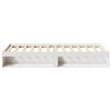 vidaXL Lit de jour sans matelas blanc 100x200 cm bois de pin massif