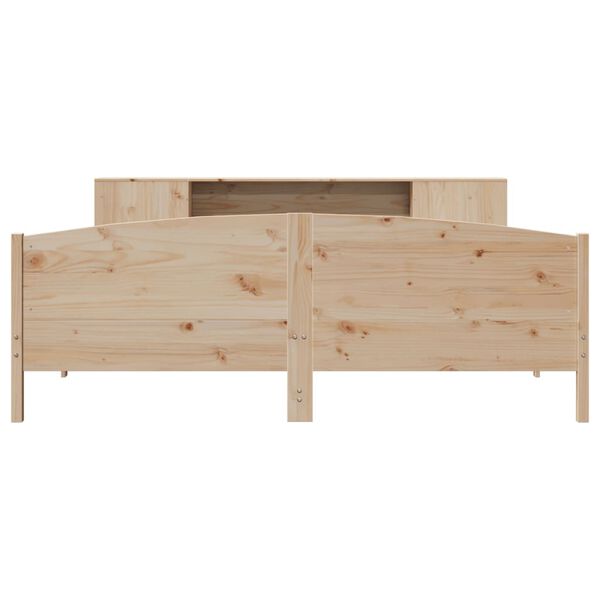 vidaXL Lit biblioth&egrave;que sans matelas 180x200 cm bois massif de pin