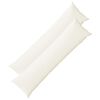 vidaXL Coussin avec oreiller HEERLEN 2 pc Blanc Tissu