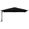 vidaXL Parasol de jardin Noir 248,5 x 247,5 x 160 cm