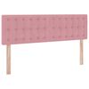 vidaXL Lit de Rangement avec matelas Rose 140 x 190 cm Velours