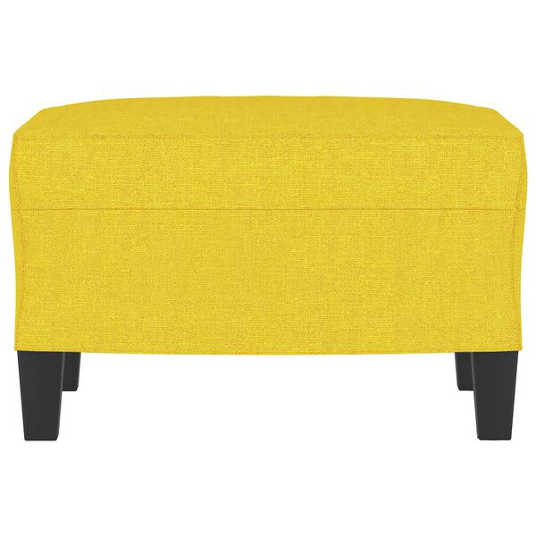 vidaXL Repose-pied Jaune clair 60x50x41 cm Tissu