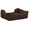 vidaXL Lit pour chiens Marron 85,5x70x23 cm Aspect de lin Polaire