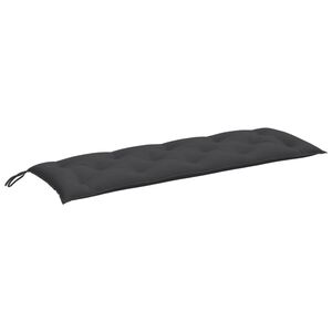 vidaXL Coussin de banc de jardin anthracite m&eacute;lang&eacute; 150x50x7 cm tissu