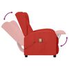 vidaXL Fauteuil de massage à oreilles rouge bordeaux similicuir
