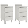 vidaXL Armoires de cuisine commerciales avec 3 tiroirs 2 pi&egrave;ces 50 x 60 x 96 cm