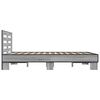 vidaXL Cadre de lit sans matelas sonoma gris 120x190 cm