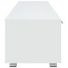 vidaXL Meuble TV blanc 140x40x35 cm bois d'ing&eacute;nierie