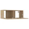 vidaXL Meubles TV 2 pcs chêne sonoma 80x30x30 cm bois d'ingénierie