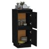 vidaXL Buffet Noir 31,5x34x75 cm Bois massif de pin