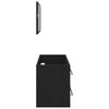 vidaXL Cabinet de Lavabo Chêne noir 90 x 45 x 1.5 cm Bois d'ingénierie