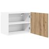 vidaXL Armoire suspendue 2 pcs Ch&ecirc;ne Artisan et Blanc 50 x 31 x 40 cm