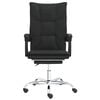 vidaXL Fauteuil inclinable de bureau Noir Similicuir